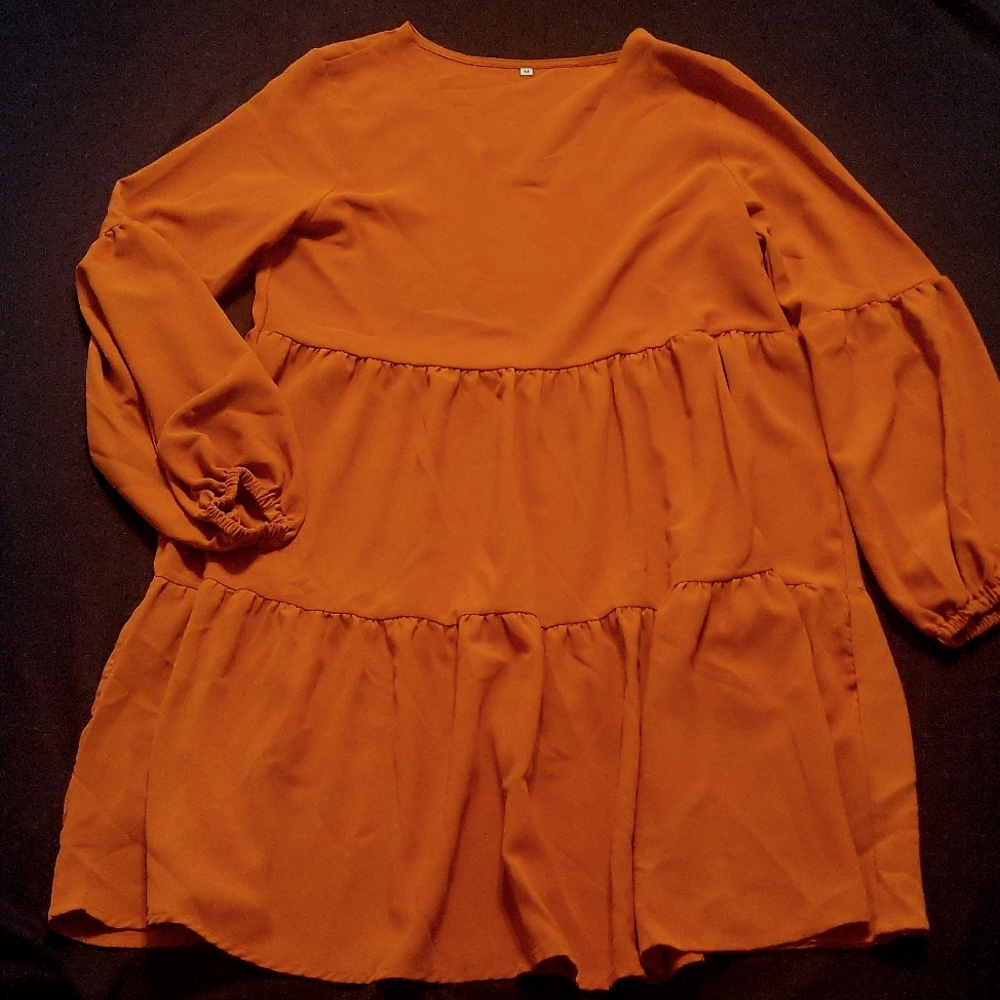 Long Sleeve Peasant Dress